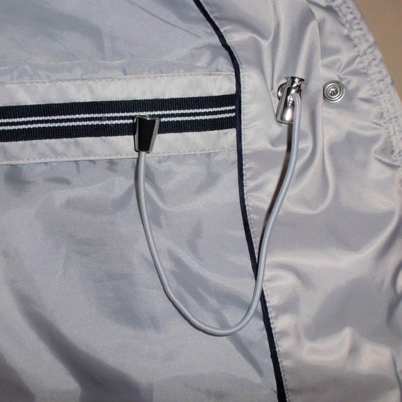 Nautica Silver Gray Quilted Puffer Jacket Removable Hood Sz S - Picture 13 of 16